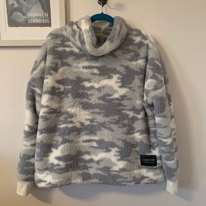 Calvin Klein Sherpa Turtleneck